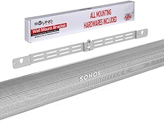 Sound bass Arc Wall Mount Bracket, White, Compatible with Sonos Arc, Adjustable Depth, Full Hardware Kit Included, Designed in The UK