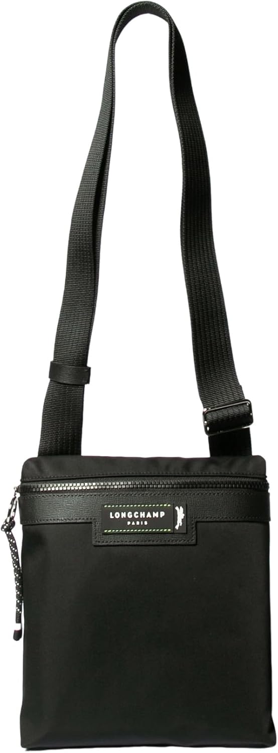 Longchamp 20026HSR le pliageエネルギーリサイクルキャンバスクロスボディショルダーバッグ、S、女性のノワール、ノワール、フリーサイズ