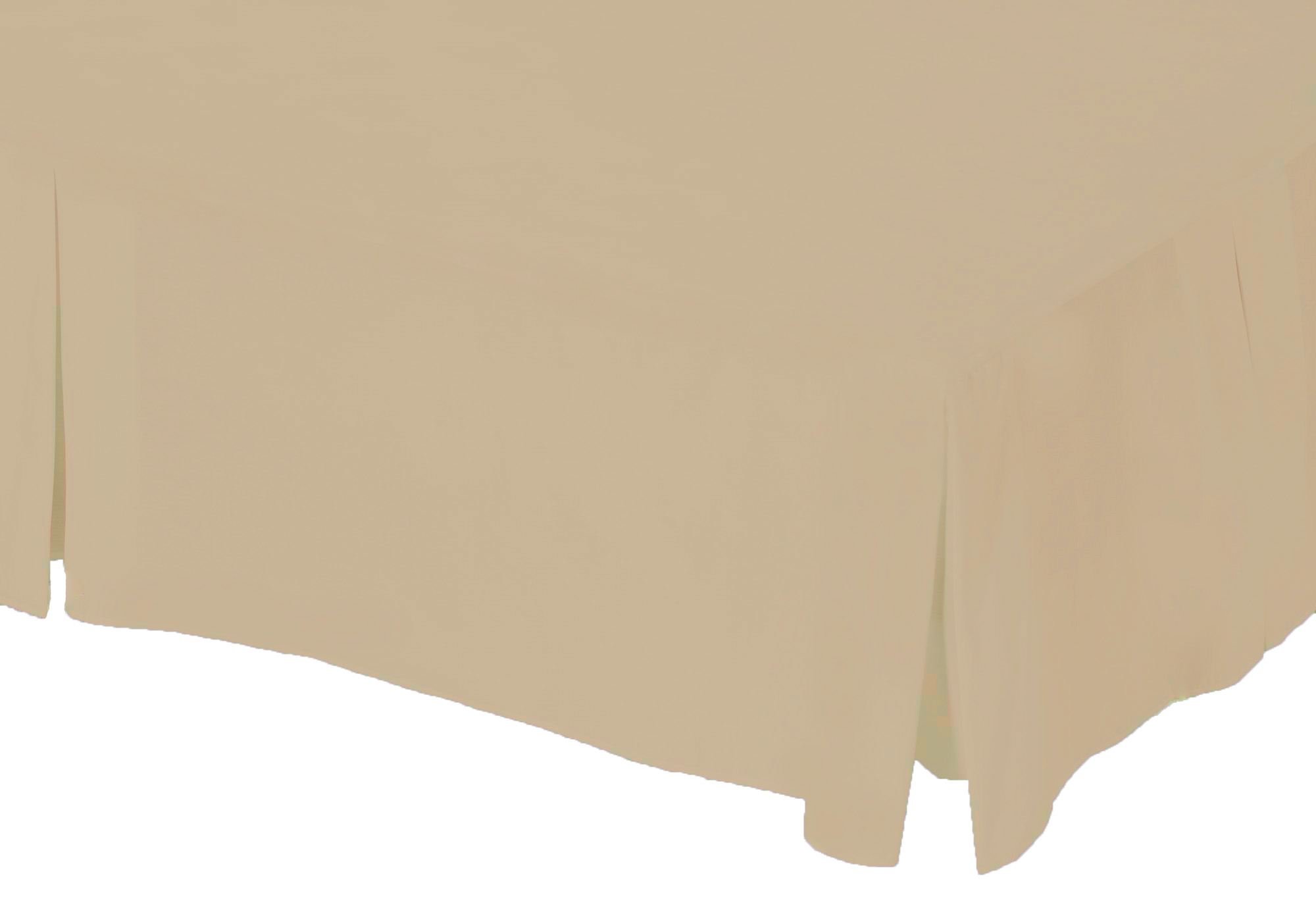 Belledorm Brown Platform Base Valance Sheet, 200 Thread Count Percale (King Size, Mushroom)
