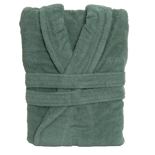 LA MALLORQUINA Albornoz Rizo Unisex - Basic LMQ pino - Talla XL - 100% Algodón cardado de 370 gr/m2 | Ideal para Baño, Pisicina, Hoteles, Spa