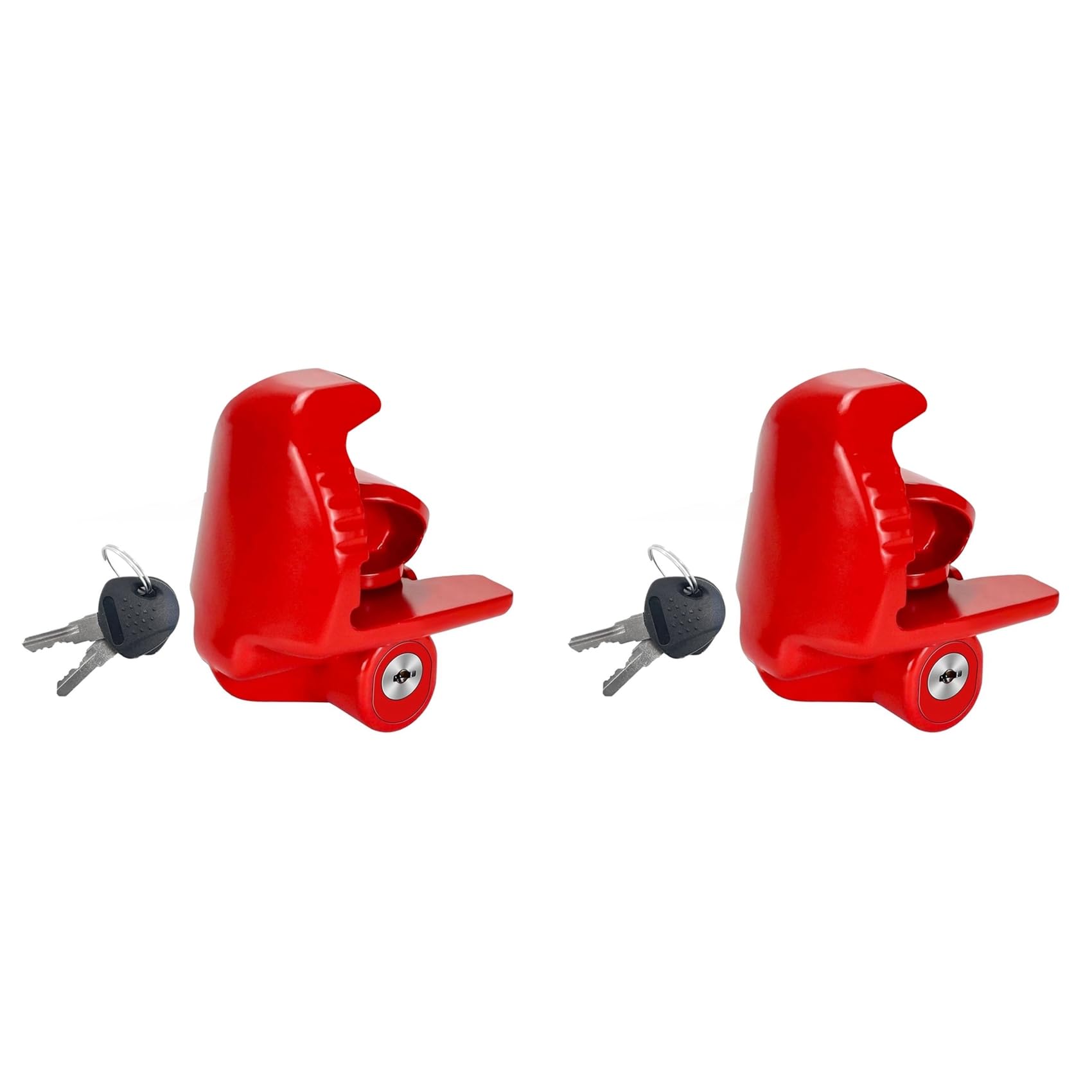 2X Cerraduras de Enganche de Remolque con Llaves Tamaño Universal para 1-7/8 2-5/16 Acoplador de Bloqueo de Enganche de Bola de 2 Pulgadas Cerradura de Lengüeta Ajustable