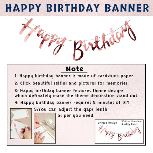 Image of Bliss & Bow Latex Birthday Balloon Kit | Pink, Purple Pastel Balloons Combo with Paper Banner, Balloon Arc, Glue Dots, Silver Confetti for Girls, Kids, Baby | Ideal Party Decor Set (128 Piece)