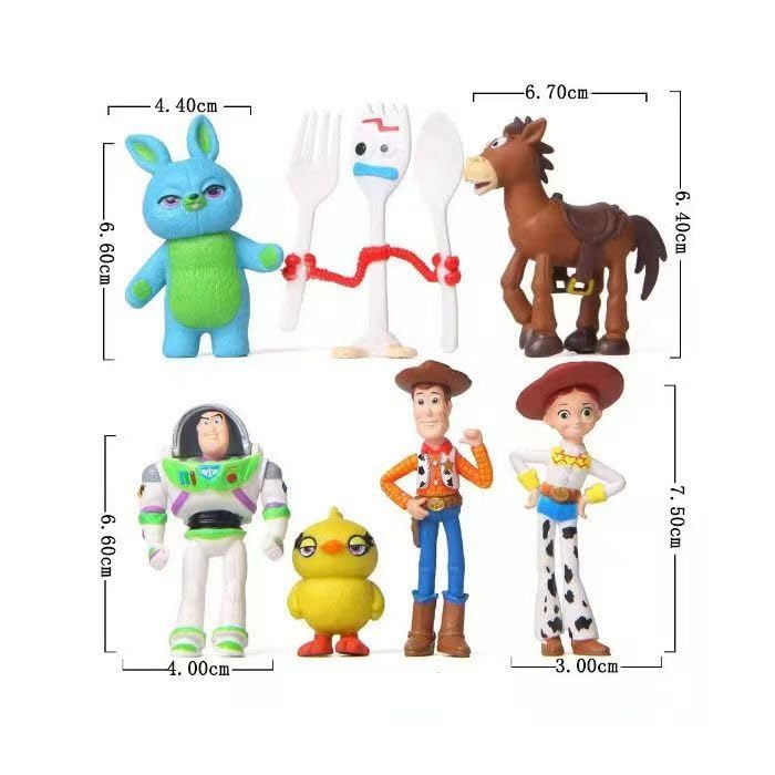 Cute Cartoon Cake Toppers - 7 Piece Set -2 Cute Cartoon Cake Toppers - 7 Piece Set -2