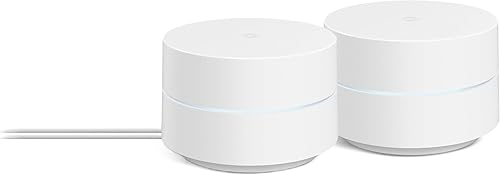 Google WiFi AC1200 - Sistema WiFi de malla - Enrutador WiFi - Cobertura de 3000 pies cuadrados - Paquete de 2