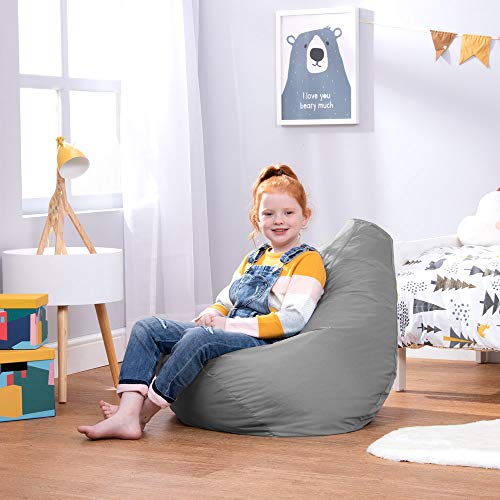 Bean Bag Bazaar Gaming-Sitzsack für Kinder, Grau, Groß, Sitzsäcke Wasserabweisend, Sitzsäcke für den Innen- und… – Bild 3