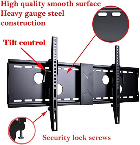 VideoSecu Tilt TV Wall Mount Bracket for Most 37-75\" Plasma LCD LED Flat Panel Televisions with VESA 200x100 200x200 300x200 300x300 400x300 400x400 600x400 684x300 to 710x450mm MP502B