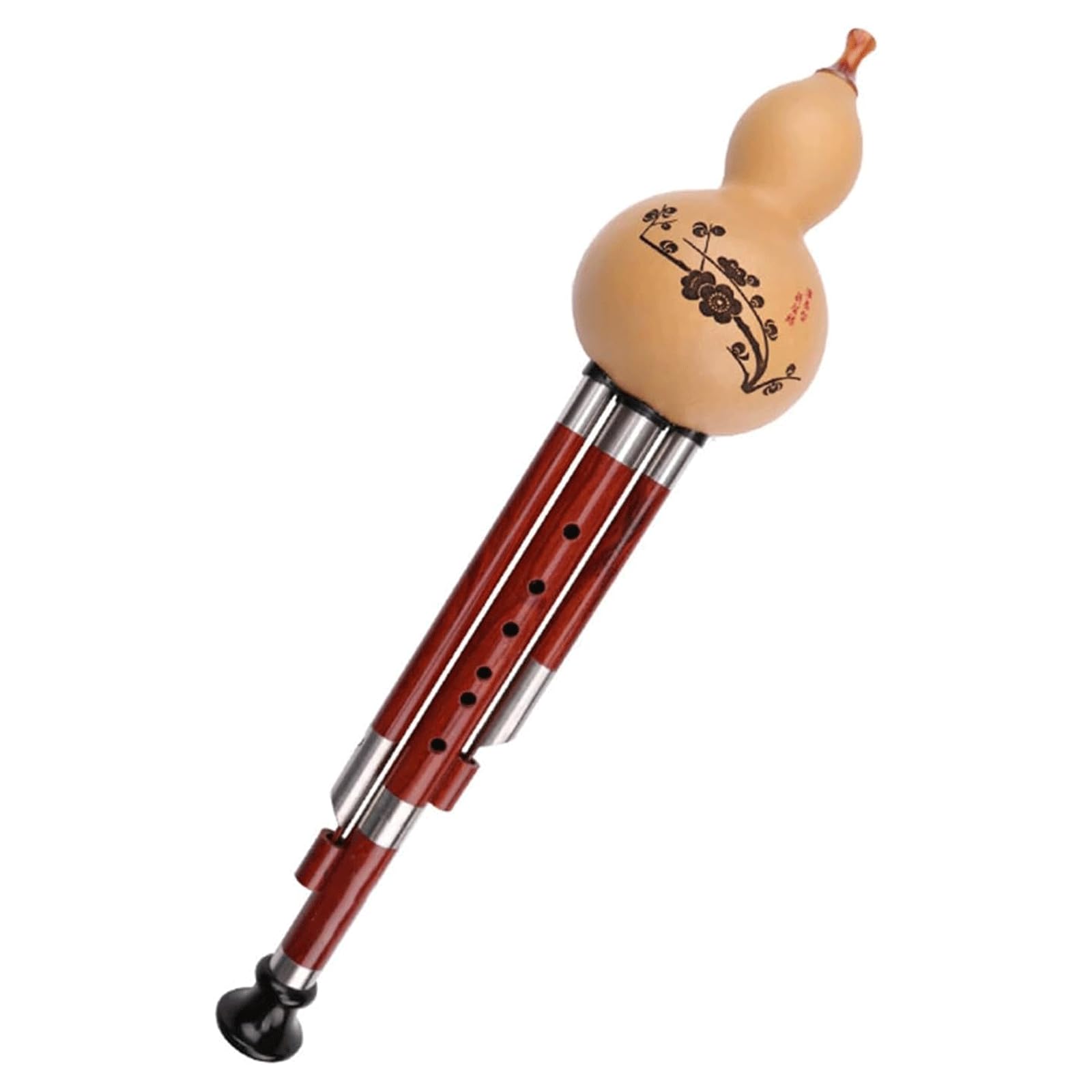 Instrumento de Viento étnico, Instrumento Hulusi, Tubo de Sonido de Caoba, Flauta Hulusi Profesional para Adultos Flauta de Calabaza
