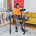 Alesis Turbo Mesh Kit – Electric Drum Set With 100+ Sounds, Quiet Mesh Drum Pads, Drum Sticks, Connection Cables, Drum Lessons
