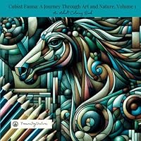 Cubist Fauna: A Journey Through Art and Nature, Volume 1: An Adult Coloring Book 0975659928 Book Cover
