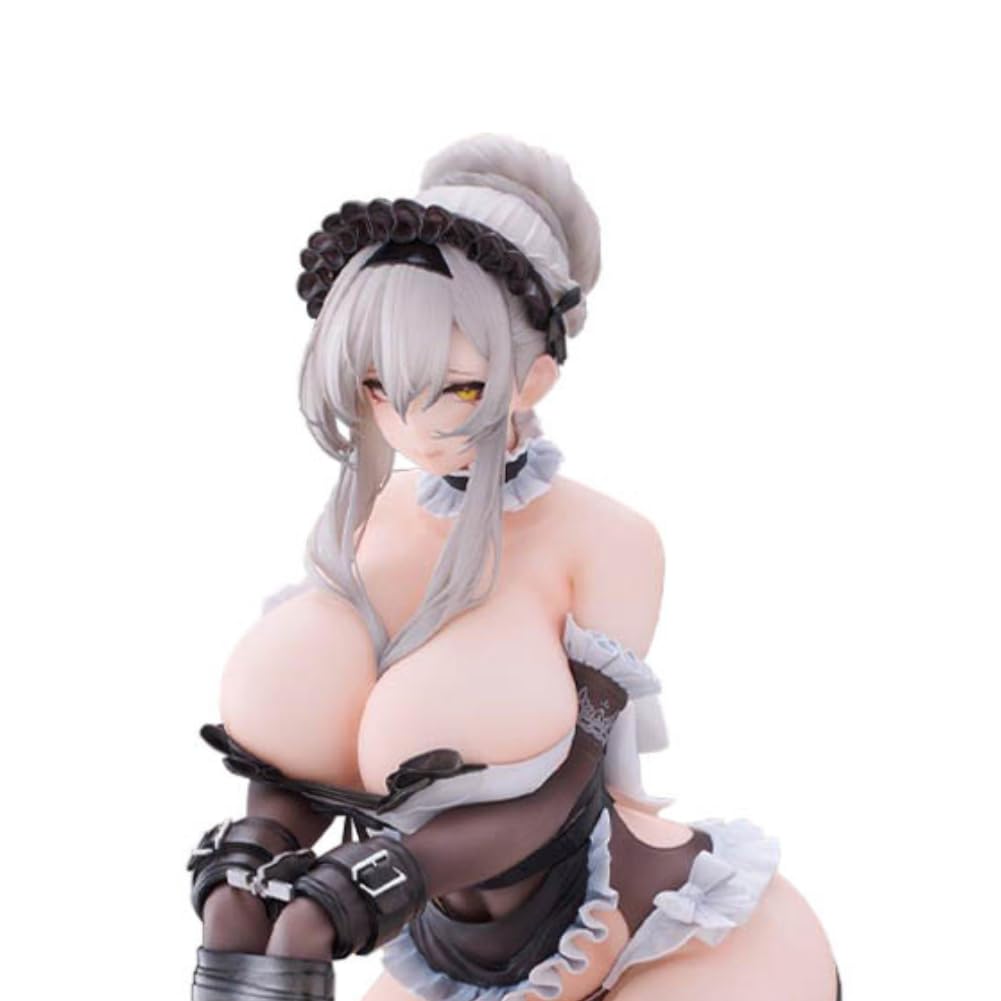 Hermosa figura de ilustración de niña, figura de criada de anime