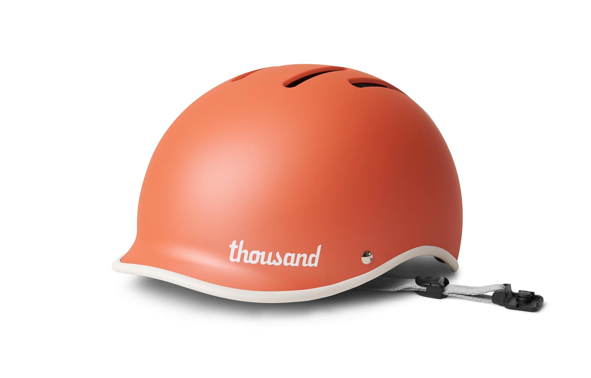 Thousand Heritage 2.0 Adult Bike Helmet; The Original Low Profile Retro Commuter Cycling Helmet Safety Certified for Bicycle Skateboard Skating Roller Skates; for Men & Women (Apricot Crush, M)