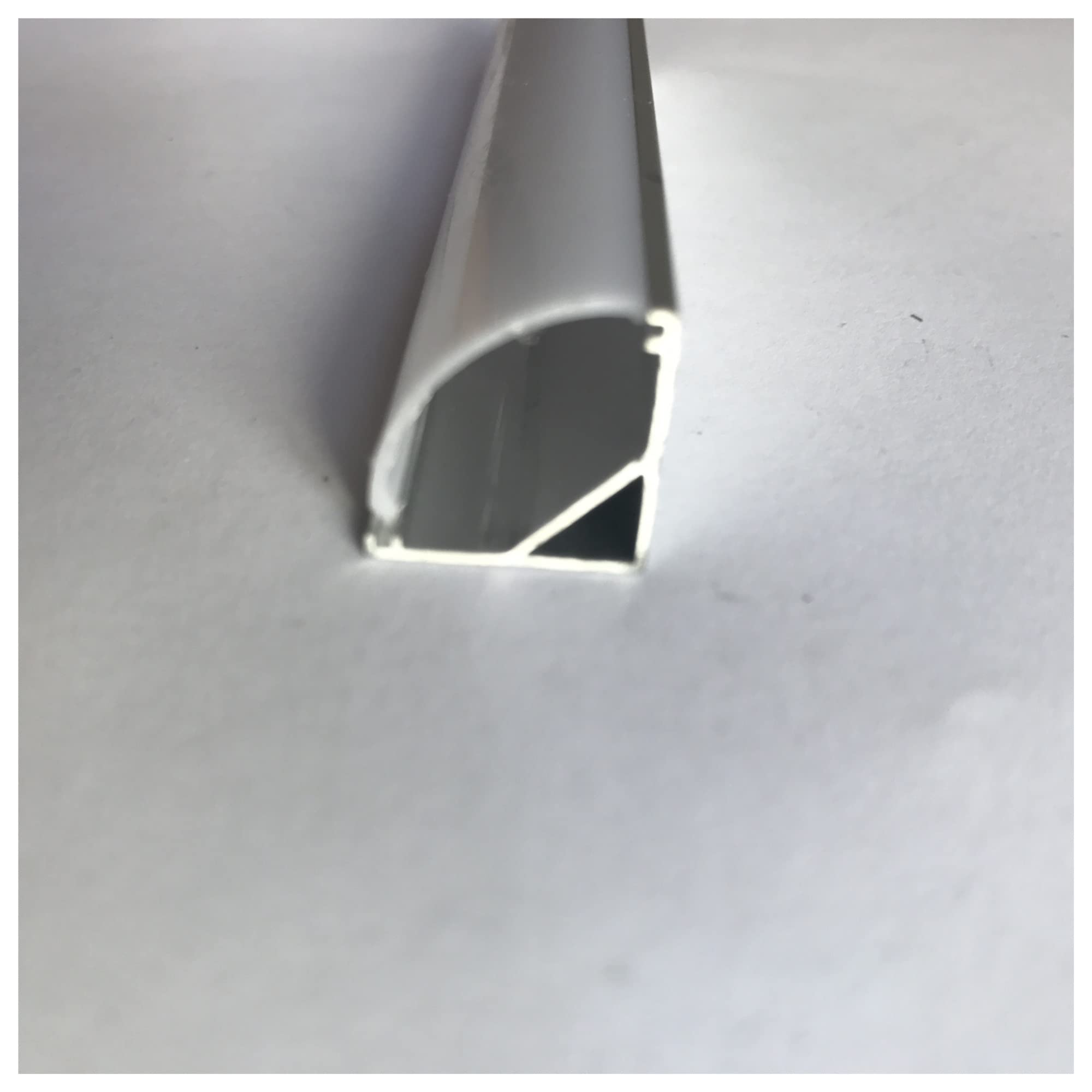 LED-Aluminium-Profilabdeckung, 10 mm, Leiterplatte, LED-Eckk, 5050 Streifen, LED-Lichtleiste, 5–30 Stück/Los, 1 m (transparente Abdeckung, 25 Stück)