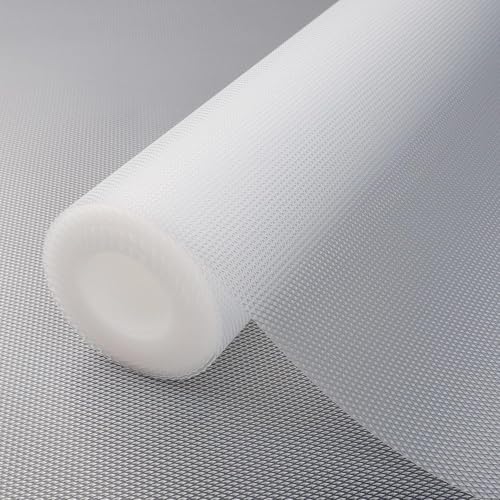 Image of ElastPro (45 cm x 10 m) Diamond Shelf Liners for Kitchen Shelves, Drawer Mats, Shelf Liners, Fridge Mats, Kitchen Cabinet Drawer Mat Liner Sheets (Diamond Textured - Transparent)