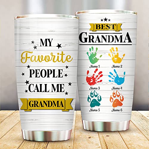 Personalized-Best-Grandpa-Grandma-Colorful-Handprint-Tumbler-Cup-with-Grandkids-Names-Gift-For-Grandparents-Grandmother-Grandfather-Birthday-20oz-30oz-Insulated-CoffeeTea-Mug-with-Lid Personalized Best Grandpa Grandma Colorful Handprint Tumbler Cup with Grandkids Names Gift For Grandparents Grandmother Grandfather Birthday 20oz 30oz Insulated CoffeeTea Mug with Lid