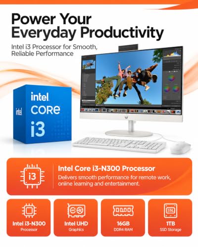 HP 23.8'' Touchscreen All-in-One Desktop Computer, 16GB RAM, 1TB SSD - image 4