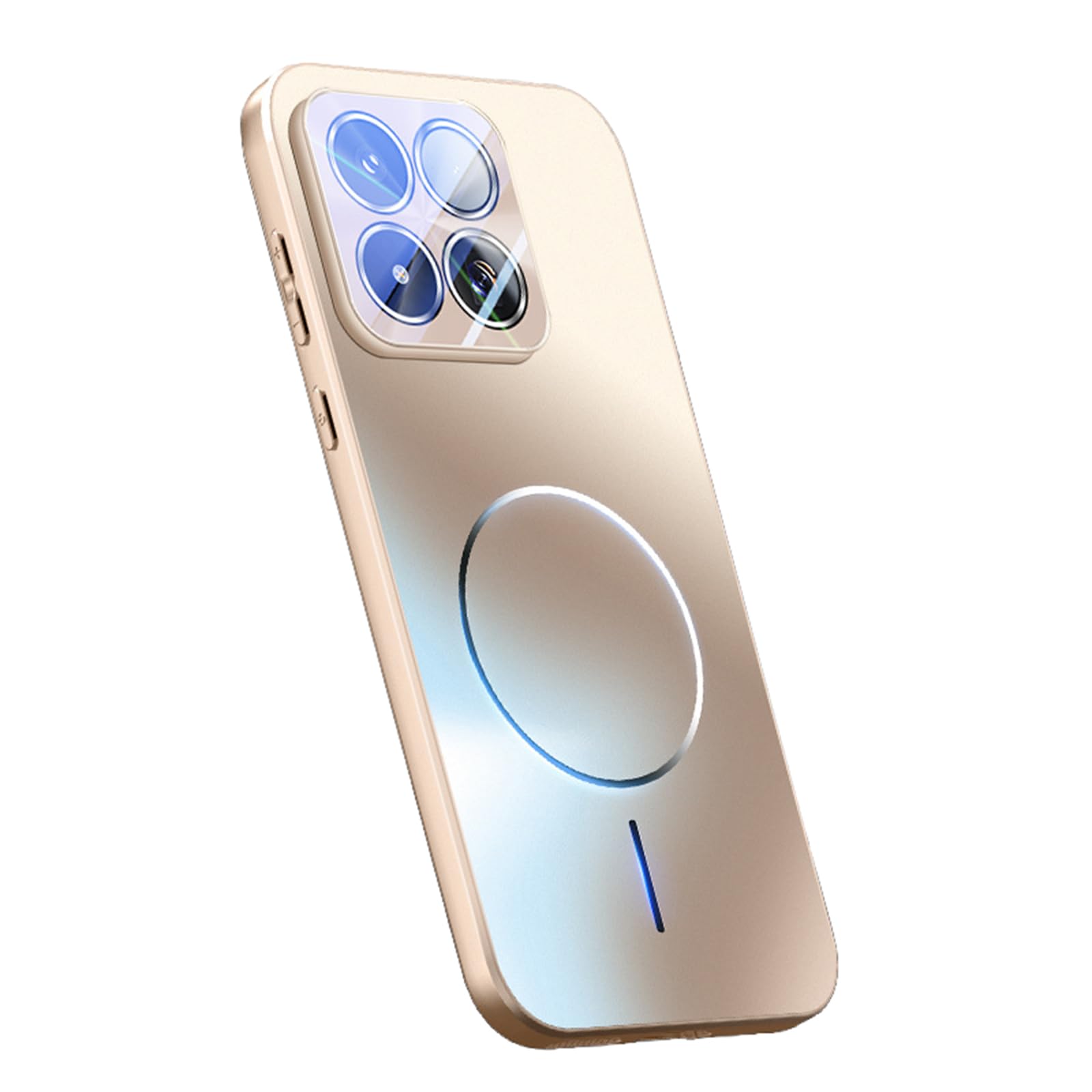 Fdujinh Gold Case For Xiaomi 17Max, Magnetic Slim Thin Cover With Anti-Scratch Lens Film Protection Hard Pc Shell,,17Max