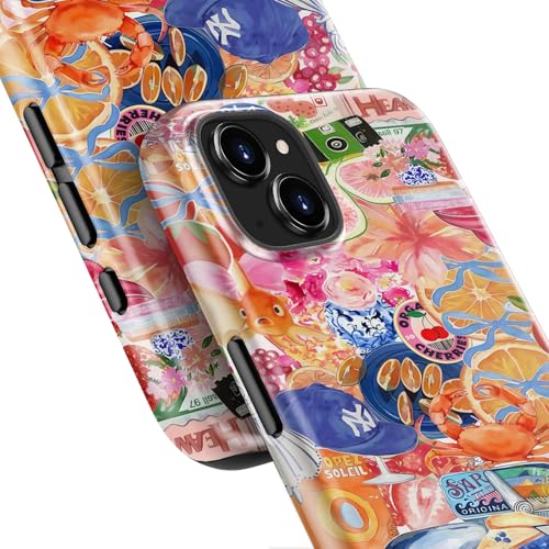 Coque iPhone 15 fleurs sauvages idée cadeau idéale pour fille
