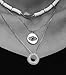 DIOWUS Bubble Letter Necklace Gold for Women，Charm Balloon Initial Letter Pendant Zirconia Inlaid Necklaces Fashion Gifts Jewelry (bubble letter-silver B)