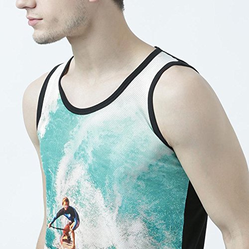 Image of wear your mind Turquoise Vest for Men MSV213