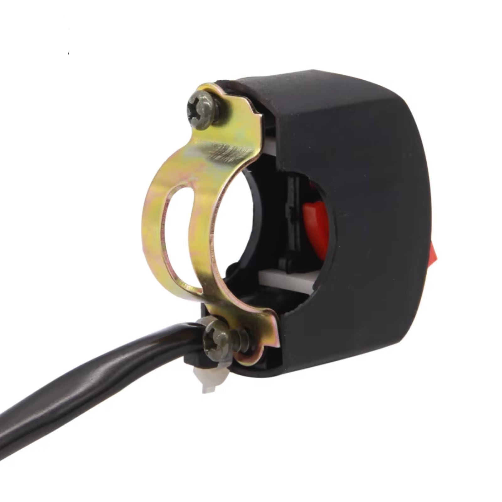 Interruptor De Manillar Interruptor De Apagado Del Manillar De La Motocicleta De 7/8 Pulgadas, Botón De Encendido Y Apagado, Luz De Advertencia Para Moto ATV Bike DC12V/10A