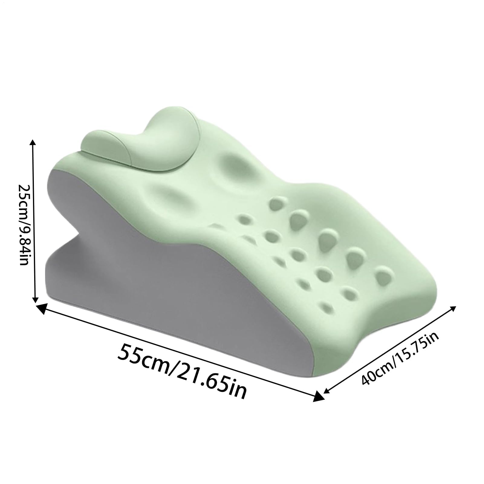 Almohada ergonómica de espuma viscoelástica para dormir, funda lavable, cojín de apoyo de espalda para adultos, dormir de lado, sentado, ronquido, leer, comodidad en las piernas