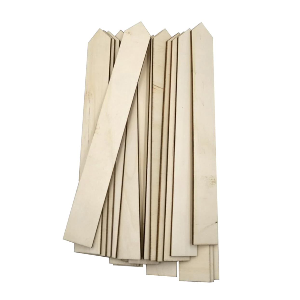 Étiquettes Marqueurs Solide de Jardin 100 24x3cm Rustiques en Bois Longues Bandes Décoratives pour Plantes pour Maison et Jardin pour Pots et Culture Extérieure