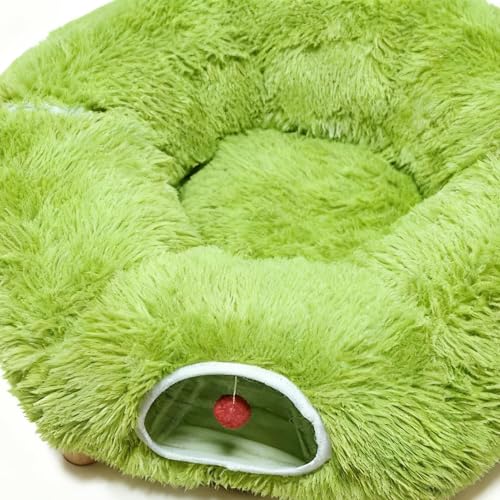 Donut für Katzen, waschbar, mit Ball, niedliches Katzenbett, Tunnelkissen, für kleine Haustiere, Hunde, Kaninchen, Frettchen, Chinchillas, Heimdekoration für den Innenbereich-8
