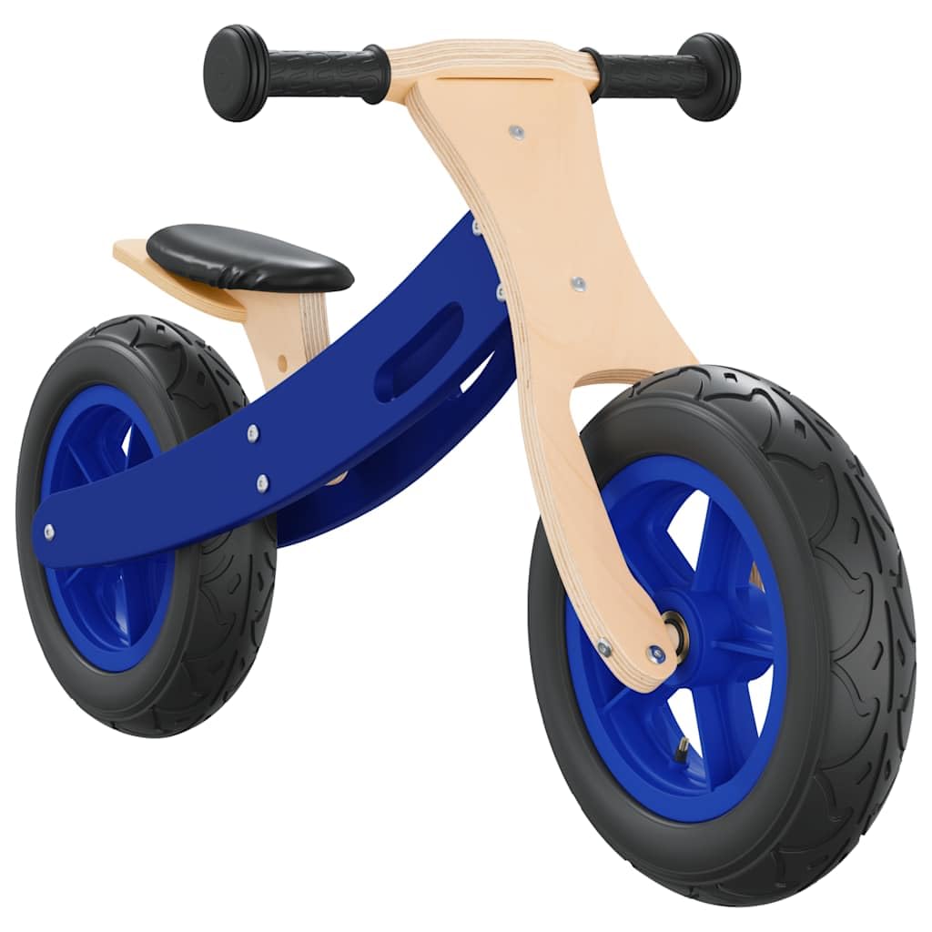 Kinder Laufrad aus Holz mit Luftreifen, höhenverstellbarer Sitz und Lenker, Lernlaufrad für Kleinkinder ab 3 Jahren, stabiles Balance Bike für draußen, Rot