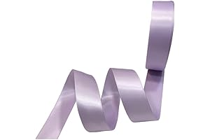 Double-Sided Lavender Ribbon, 1 Inch Wide by 25 Yards