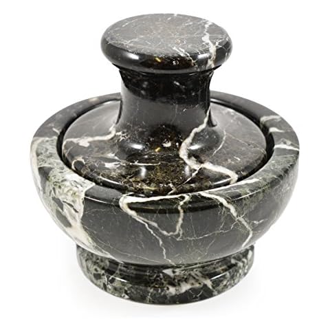 Marble Mushroom Pestle & Mortar (Black Marble) Cover
