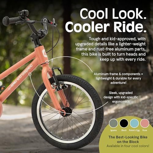 Image of Retrospec Koda Plus Kids Bike for Boys & Girls Ages 4-6 Years - 16 inch Children's Bicycle, Adjustable Seat & Handlebars