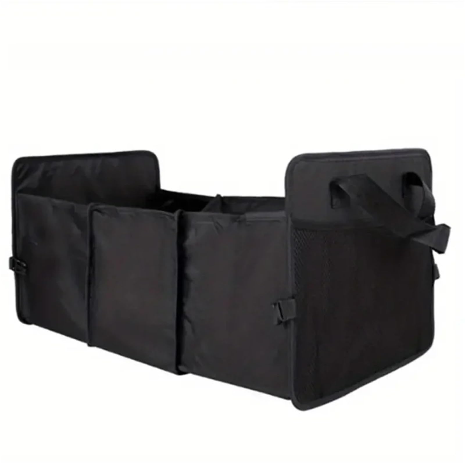 ATEHDEN Heavy Duty Organiser Car Trunk Organizer Universal Car Soft Felt Storage Box Cargo Container Box Trunk Bag Stowing Tidying Holder Multi-Pocket Declutter Organiser Bag(Black)