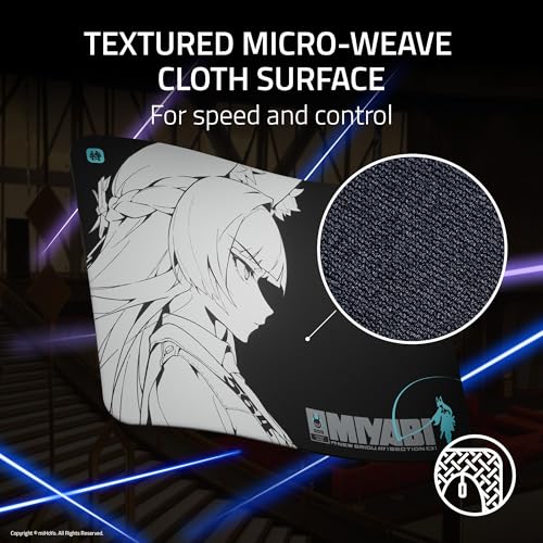Image of Razer Gigantus V2 Soft Gaming Mouse Pad (Medium), Zenless Zone Zero Edition | Textured Micro-Weave Cloth Surface, Thick, High-Density Rubber Foam, Anti Slip Base