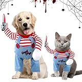 Cosplay Party Anzug für Haustier, Halloween Kostüme für Hunde, Lustige hundekatze Kostüm, Verkleidungen für Haustier, Haustierkostüm Cosplay-Outfit, für die Meisten Hunde und Katzen