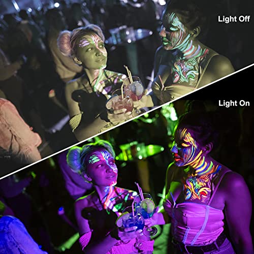 Degruand 10W LED Black Light,Blacklight Flood Light with Plug, IP65 Waterproof,Light Up 10x10FT Area,Wire1.5M/4.92FT, for Glow Party Halloween Bedroom Neon Glow Decor - Image 3