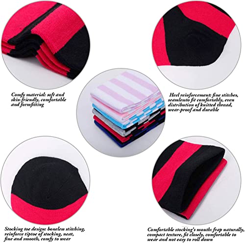 Striped Thigh High Socks - Christmas Over the Knee High Stockings for Women Teen Girls4