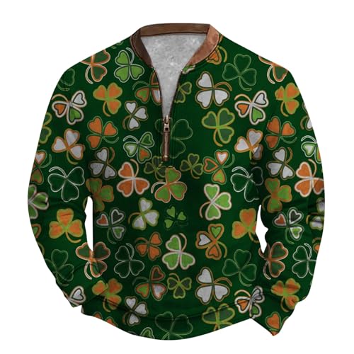 Camisa de manga larga para hombre, regalo de cumpleaños para hombre, casual, a la moda, suelta, impresión 3D, cremallera, manga larga, sudaderas con capucha para hombre, camisas de Navidad, rosa, L