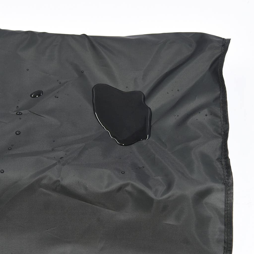 3x Kunststoffabdeckung für Stuhllehnen in Friseursalons 48x43cm, Schwarz