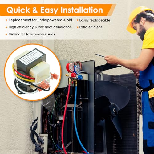 replacement hvac transformer 120 to 24v 40va 46-24124-06 for rheem furnace 46-24124-06 basler electric be161640gdd 29m7101 4011f-5 hvac furnace transformer