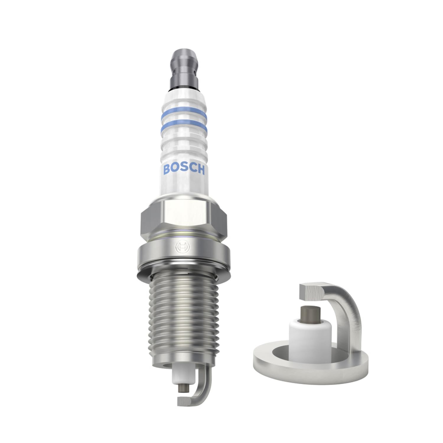 Bosch FQR8LEU2 (N40) Candele Di Accensione Bosch Nickel - Confezione Da 4 - Per un'Accensione del Motore Affidabile e Lunga Vita Utile - con un Design Resistente