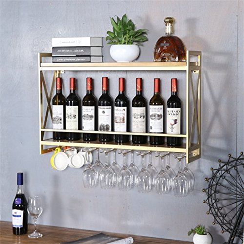 Soporte para botellas de vino LUNEZY metálico acabado oro miniatura 5