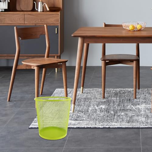 Image of Ciieeo Mesh Trash can 11 Inch Metal Wire Wastebasket Lightweight Open Top Small Bathroom Office Bedroom Waste Bin Home Organization