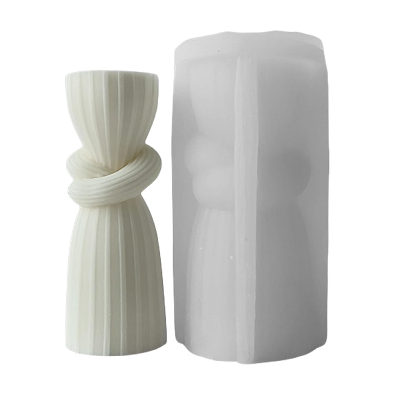 NEWFT Cylinder Shaped Candle Gypsum Mold Practical Aromatherapys Silicone Desktops Ornament Mold Home Decoration