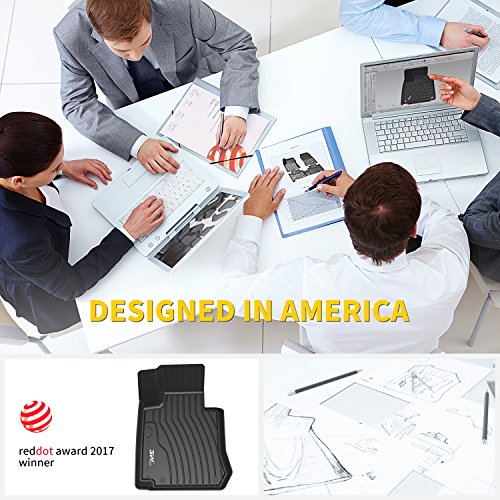 3W Floor Mats Compatible For Bmw X5 (F15) 2014-2018 / Bmw X6 (F16) 2015-2019 Custom Fit Floor Liner For Bmw X5 X6 1St & 2Nd Row Full-Set Car Mats, Black #TOP5