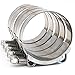 5x Premium 304 Stainless Steel T-Bolt Turbo Silicone Hose Clamp 2.5" 60-68mm