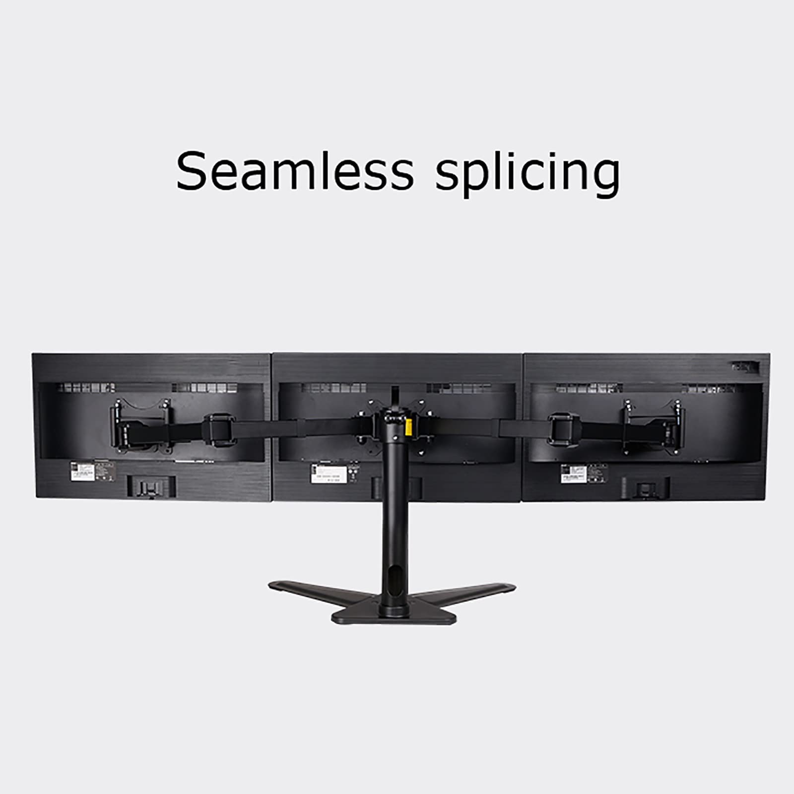 Supporto per Tre Monitor, Autoportante, Robusto E Completamente Regolabile per 3 Schermi, Compatibile con Schermi da 75 E 100 Mm.