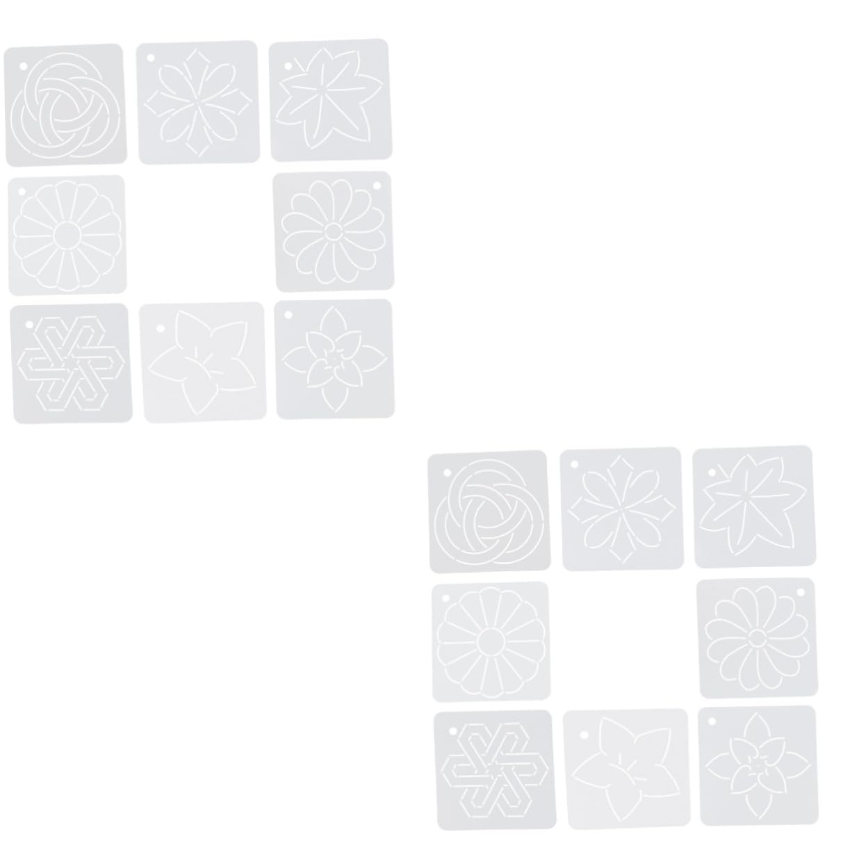 Pochoirs de quilting SHINEOFI 16 pièces pour broderie et patchwork de précision