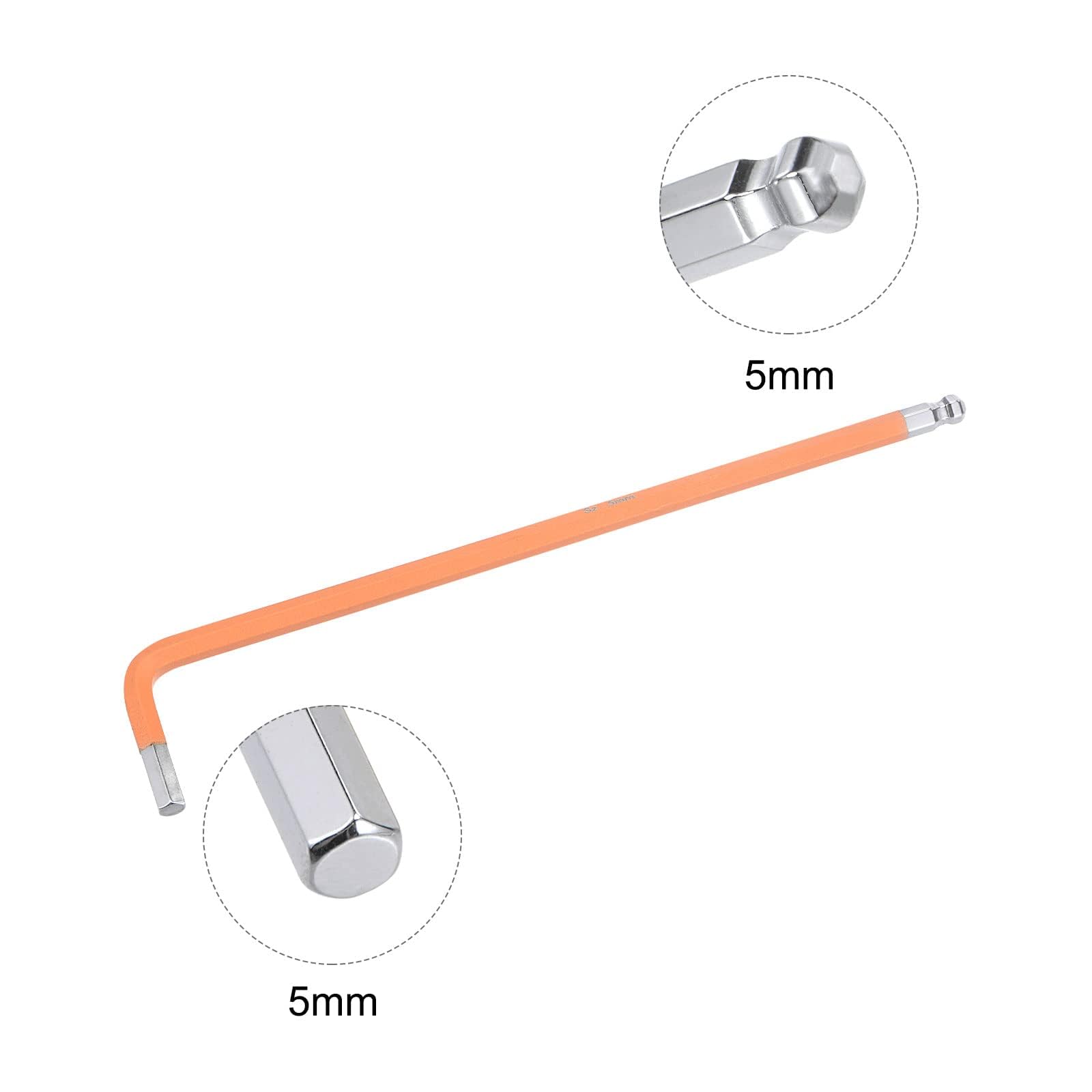 TOP-VIGOR 2Pcs 5mm Ball End Hex Key Wrench - Image 3