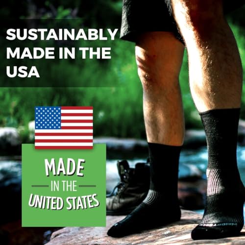 Wrightsock Escape Crew Hiking Socks for Men and Women – Cushioned, Eco-Friendly Anti Blister Socks - American Made4
