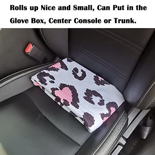 Image of Car Seat Cover Protector Front Seats,for Gym Workout,Running,Swimming,Beach and Hiking,Waterproof Sweat Towel Bucket Seat Covers for Cars SUV Trucks (Leopard Print, 1Pcs)